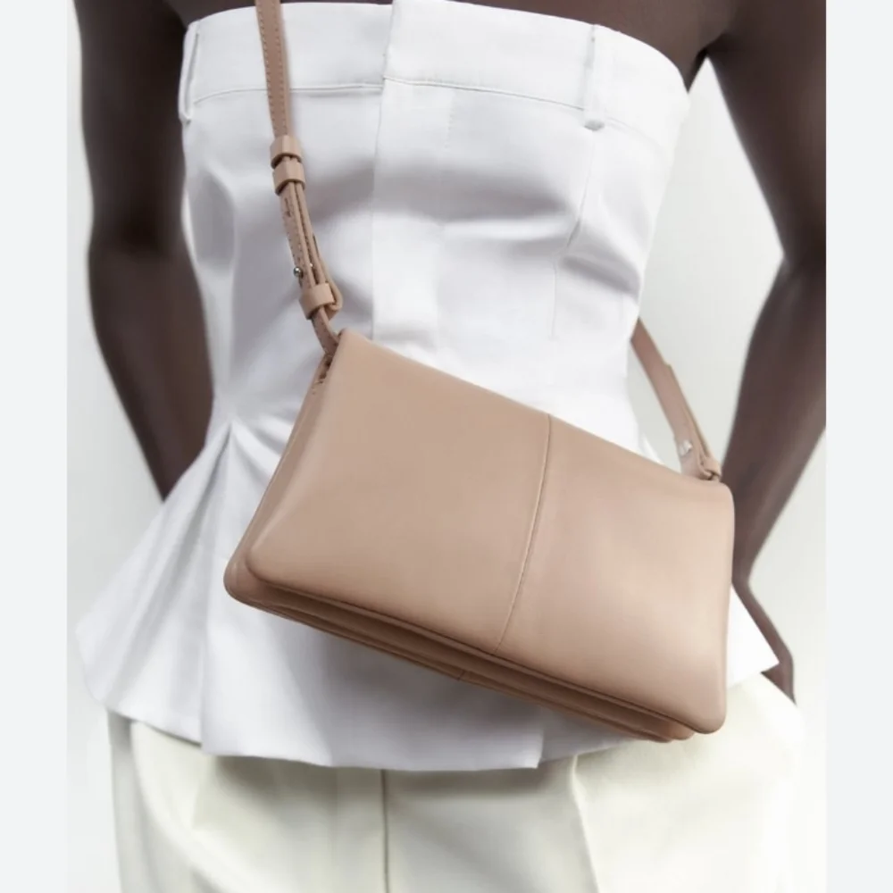 Zara Minimalist Leather Crossbody Bag